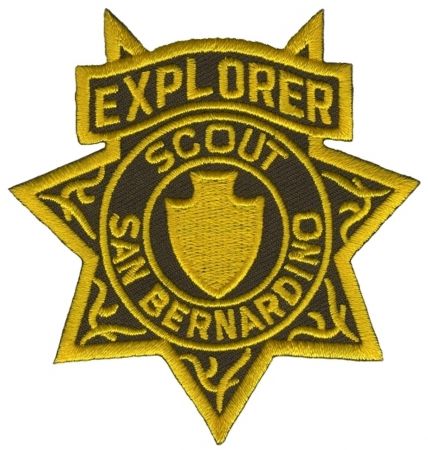 SAN BERNARDINO COUNTY SCOUT EXPLORER BADGE PATCH.